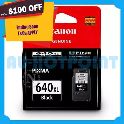 Canon Genuine PG640XL Black HY Ink>MG2160 MG2260 MG3160 MG4160 MX376 MX436 MX516 • $34.95